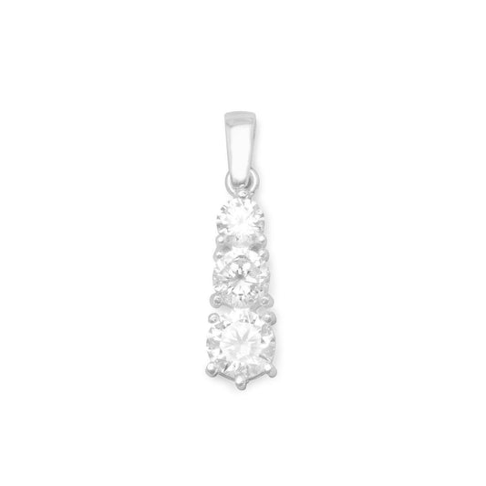 Graduated CZ Drop Pendant freeshipping - Higher Class Elegance