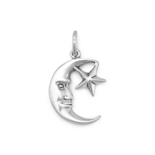 Small Moon and Star Charm freeshipping - Higher Class Elegance