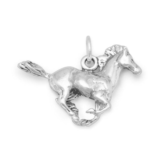 "Galloping and Glad!" Running Horse Charm freeshipping - Higher Class Elegance