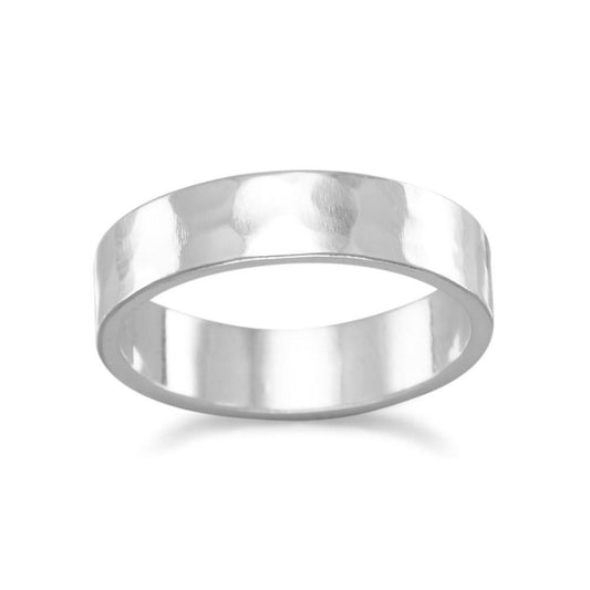 Hammered 5mm Band freeshipping - Higher Class Elegance