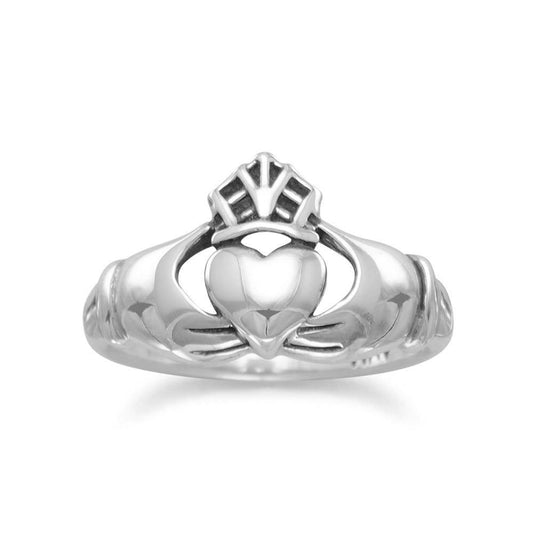 Oxidized Claddagh Ring freeshipping - Higher Class Elegance