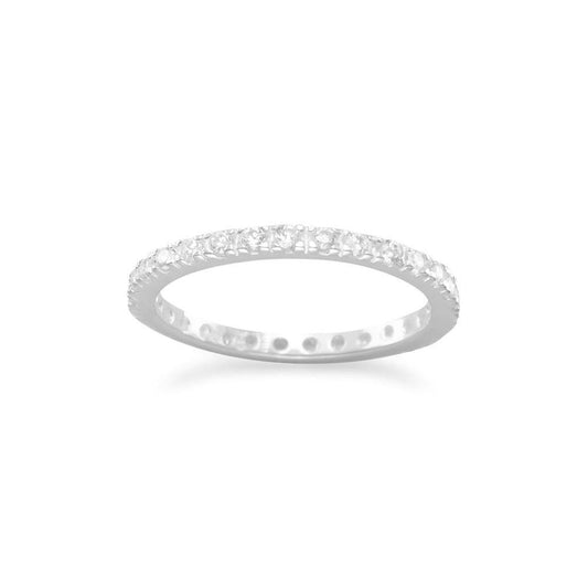 Clear CZ Eternity Band Ring freeshipping - Higher Class Elegance