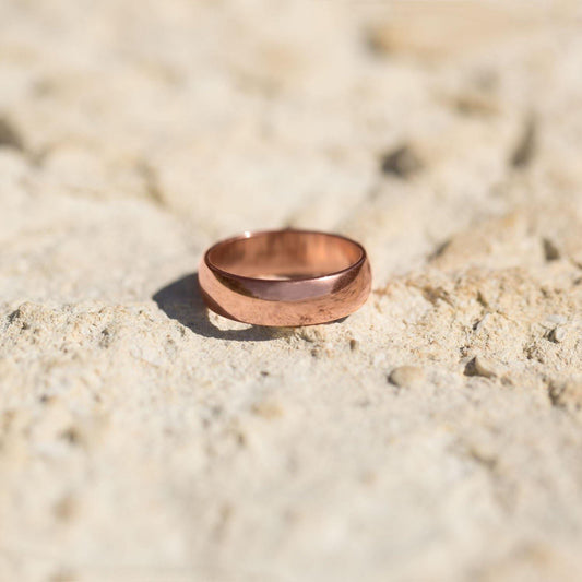 6mm Solid Copper Ring freeshipping - Higher Class Elegance