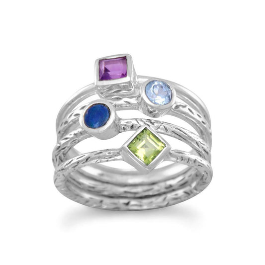 4 Band Multistone Ring freeshipping - Higher Class Elegance