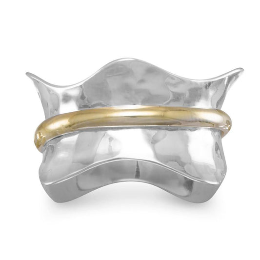 Two Tone Wave Ring freeshipping - Higher Class Elegance