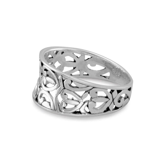 Oxidized Heart Design Ring freeshipping - Higher Class Elegance