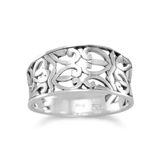 Oxidized Heart Design Ring freeshipping - Higher Class Elegance
