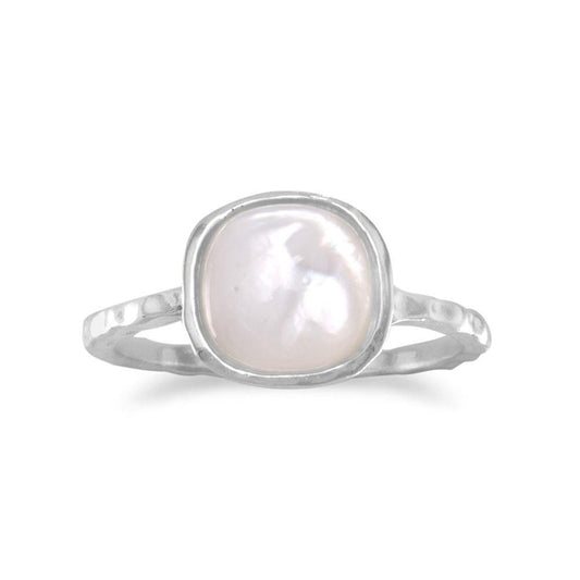 Square Mother of Pearl Ring freeshipping - Higher Class Elegance