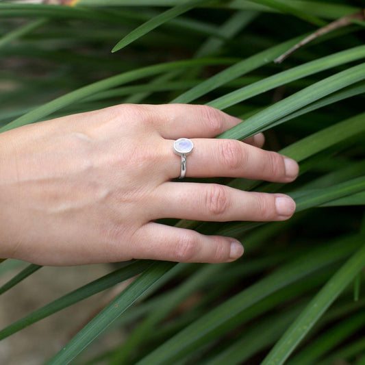 Must Have Moonstone! Faceted Moonstone Ring freeshipping - Higher Class Elegance
