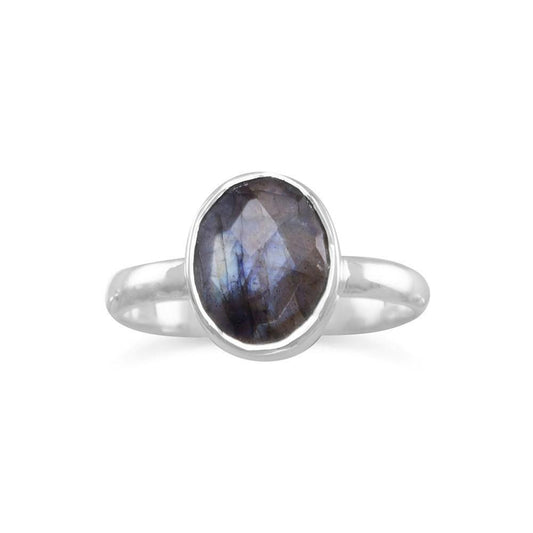 Faceted Labradorite Ring freeshipping - Higher Class Elegance