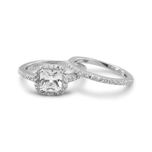 Two CZ Ring Set freeshipping - Higher Class Elegance