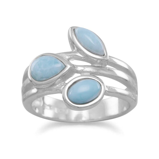 Multishape Larimar Ring freeshipping - Higher Class Elegance