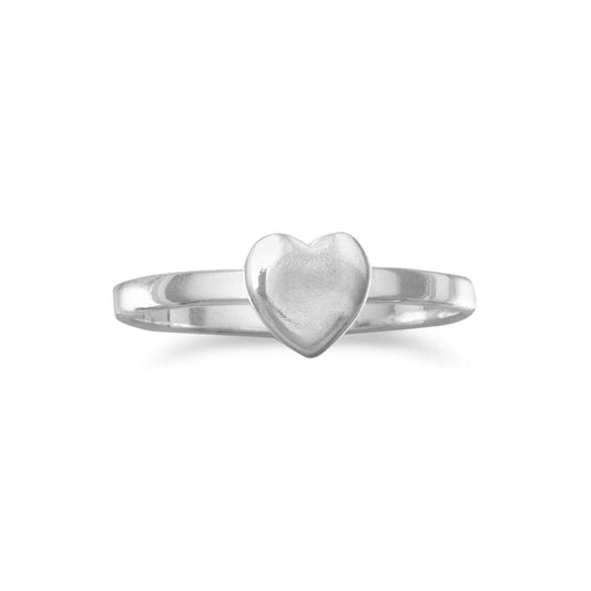 Small Polished Heart Ring freeshipping - Higher Class Elegance