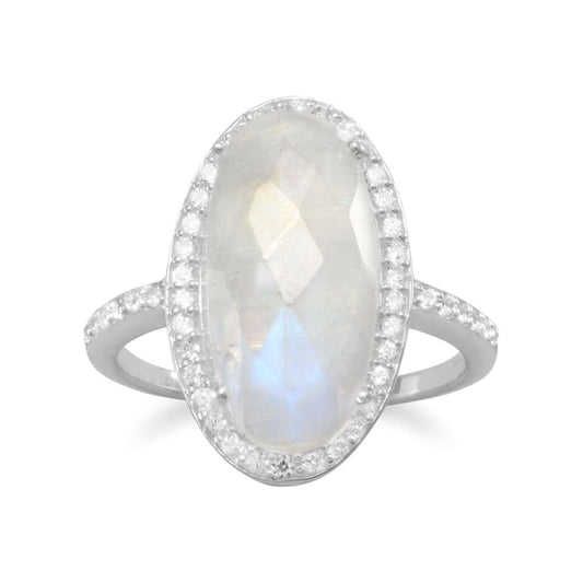 Gorgeous Rainbow Moonstone Ring freeshipping - Higher Class Elegance