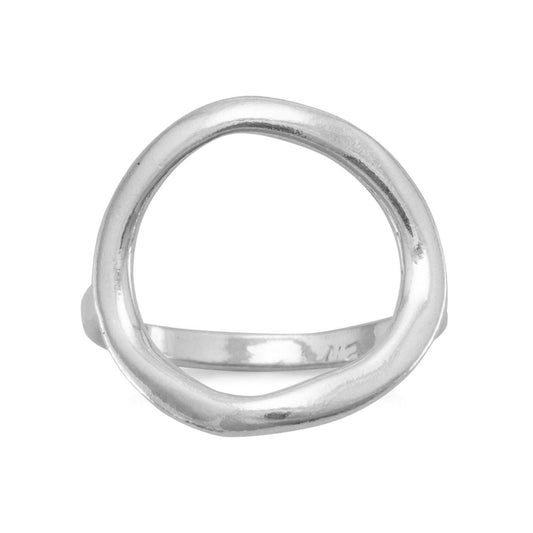 Textured Open Circle Ring freeshipping - Higher Class Elegance