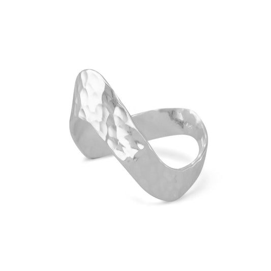 Hammered "V" Ring freeshipping - Higher Class Elegance