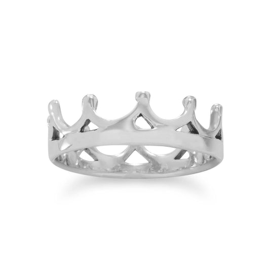 Polished Crown Ring freeshipping - Higher Class Elegance