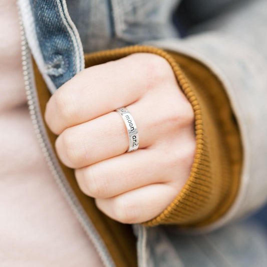 "Love you to the moon and back" Ring freeshipping - Higher Class Elegance