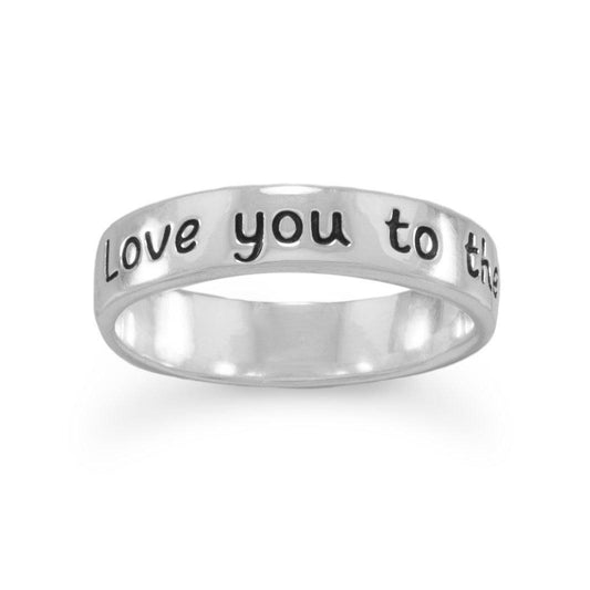 "Love you to the moon and back" Ring freeshipping - Higher Class Elegance