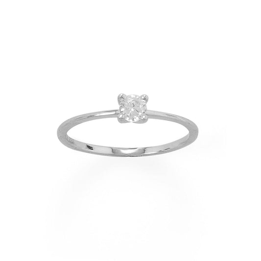 Rhodium Plated 4mm CZ Band freeshipping - Higher Class Elegance