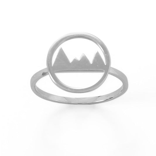 Peak of Fashion! Rhodium Plated Mountain Range Ring freeshipping - Higher Class Elegance