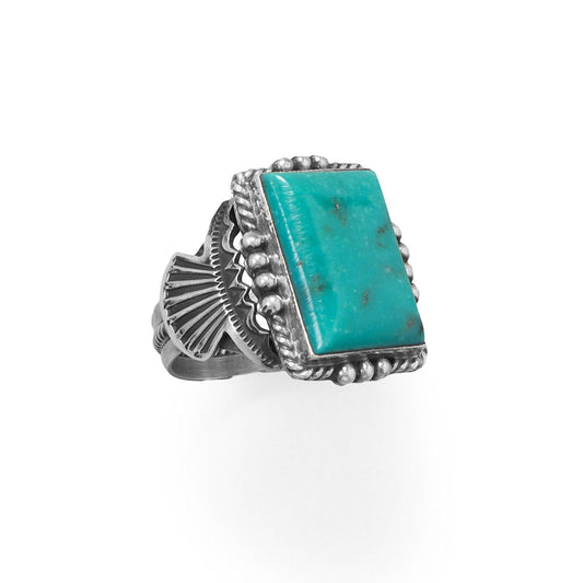 Bold Turquoise! Native American Navajo Men's Ring freeshipping - Higher Class Elegance