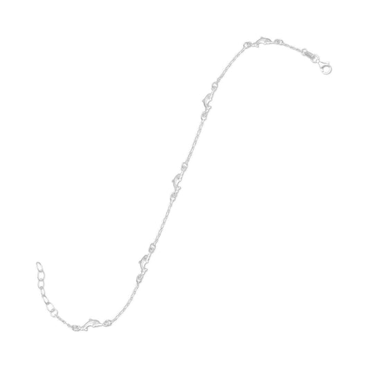 9" + 1" Dolphin Anklet freeshipping - Higher Class Elegance