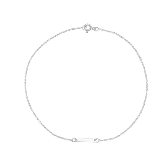Tiny Bar Anklet freeshipping - Higher Class Elegance