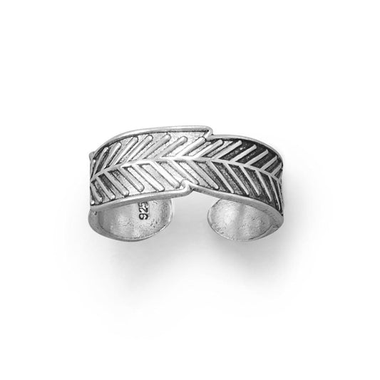 Oxidized Feather Toe Ring freeshipping - Higher Class Elegance