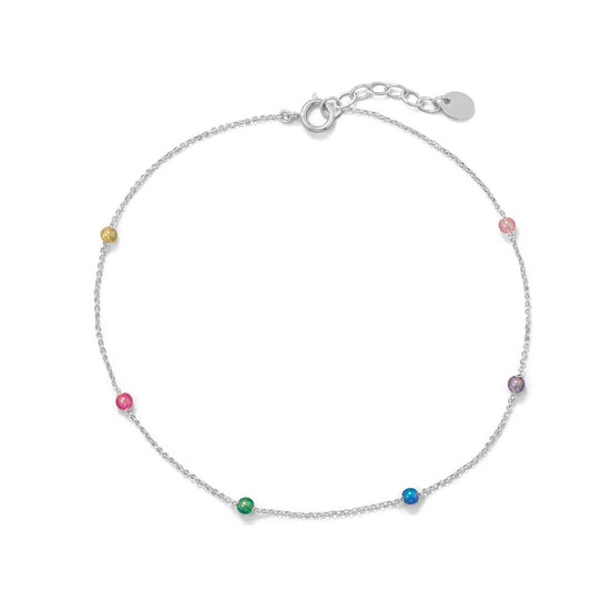 9.25"+1" Muli Color Beaded Anklet freeshipping - Higher Class Elegance