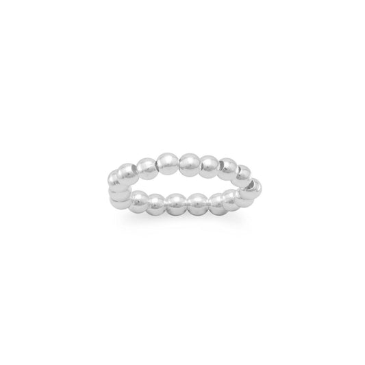 Silver Bead Stretch Toe Ring freeshipping - Higher Class Elegance
