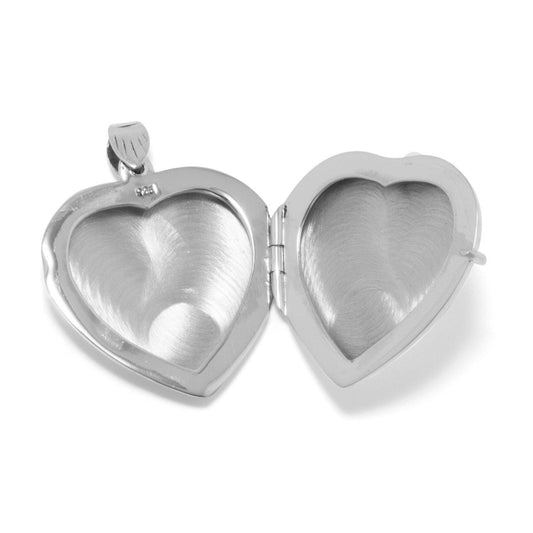 Large Etched Heart Locket freeshipping - Higher Class Elegance