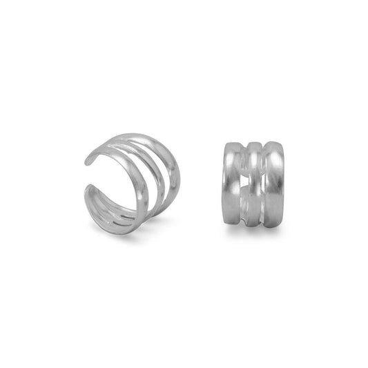 3 Row Polished Ear Cuffs freeshipping - Higher Class Elegance