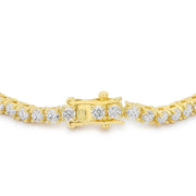 Goldtone Finish Victorian Cubic Zirconia Tennis 7 Inch Bracelet freeshipping - Higher Class Elegance