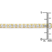 Goldtone Finish Victorian Cubic Zirconia Tennis 8 Inch Bracelet freeshipping - Higher Class Elegance