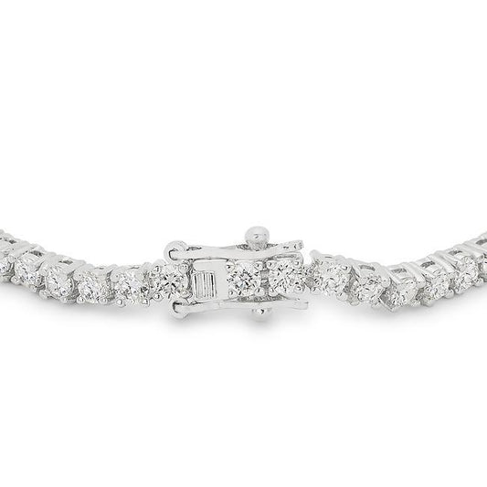 Silvertone Finish Victorian Cubic Zirconia Tennis 7 Inch Bracelet freeshipping - Higher Class Elegance