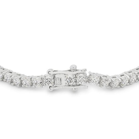 Silvertone Finish Victorian Cubic Zirconia Tennis 8 Inch Bracelet freeshipping - Higher Class Elegance