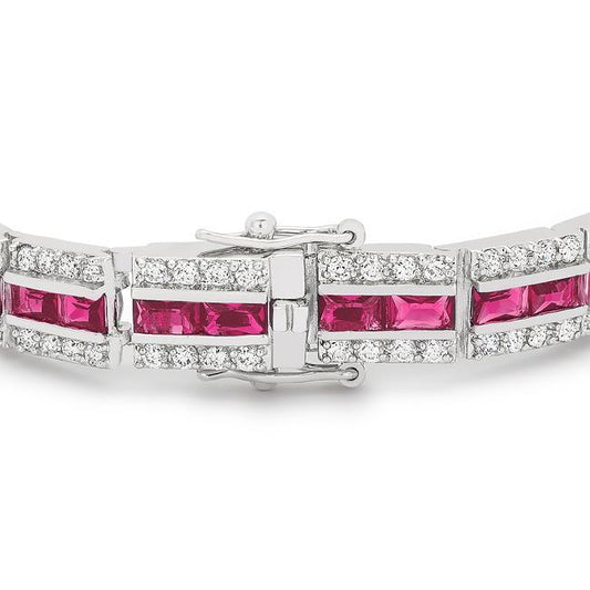 Balboa Red Cubic Zirconia Bracelet freeshipping - Higher Class Elegance