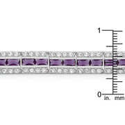 Balboa Purple Cubic Zirconia Bracelet freeshipping - Higher Class Elegance
