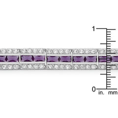 Balboa Purple Cubic Zirconia Bracelet freeshipping - Higher Class Elegance