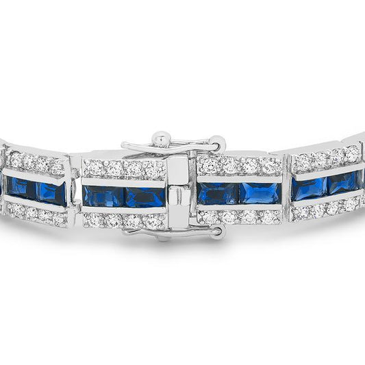 Balboa Blue Cubic Zirconia Bracelet freeshipping - Higher Class Elegance