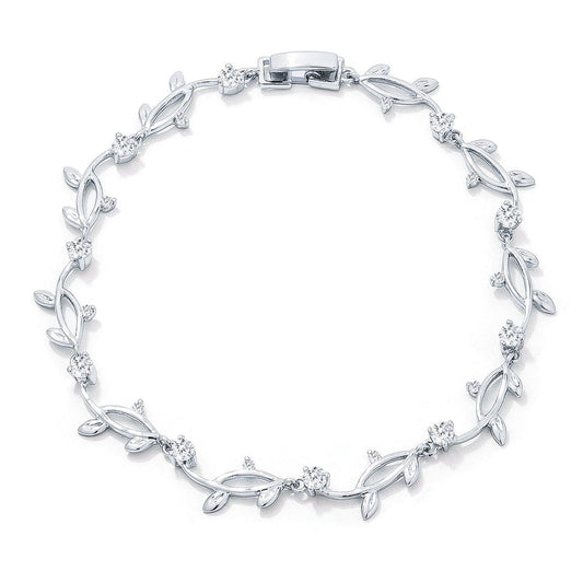 Nathans Vine Cubic Zirconia Bracelet freeshipping - Higher Class Elegance