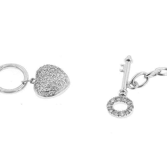 Heart and Key Bracelet freeshipping - Higher Class Elegance