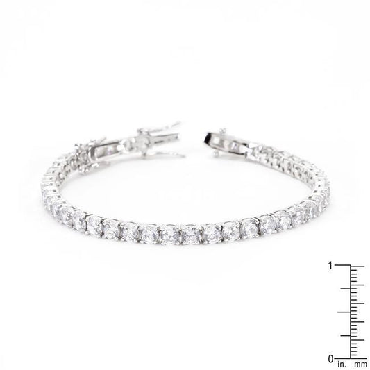 Clear Cubic Zirconia Tennis Bracelet freeshipping - Higher Class Elegance