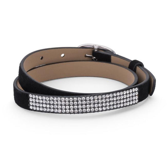 Stylish Black Colored Wrap Bracelet with Crystals freeshipping - Higher Class Elegance
