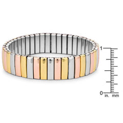 Tritone 14mm Stainless Steel Stretch Bracelet freeshipping - Higher Class Elegance