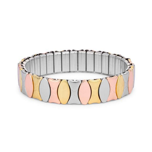 Tritone 13mm Stainless Steel Stretch Bracelet freeshipping - Higher Class Elegance