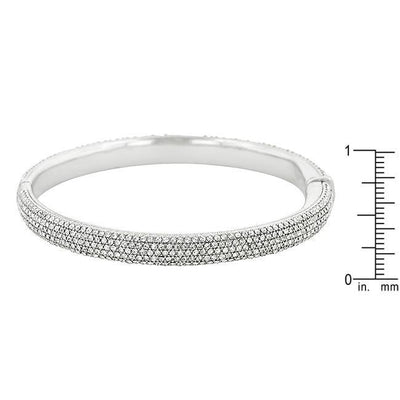 Pave Classic Style Bangle Bracelet freeshipping - Higher Class Elegance
