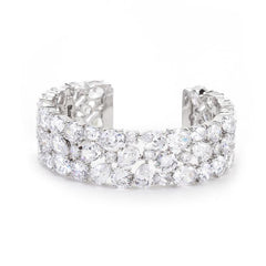 Bejeweled Cubic Zirconia Cuff freeshipping - Higher Class Elegance