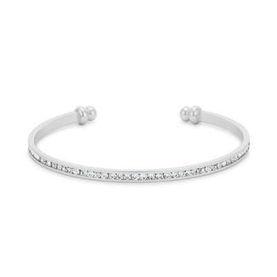 Channel-Set Clear Crystal Cuff freeshipping - Higher Class Elegance